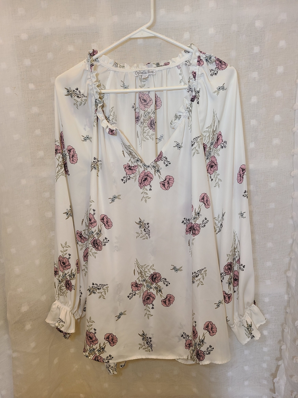 Peasant Style Ophelia Roe Womens Blouse 3X